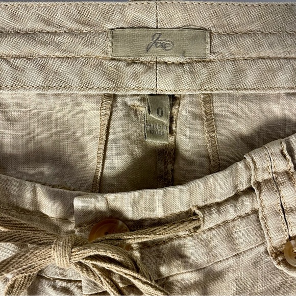 Joie Linen Cargo Crop Pants - Picture 2 of 13